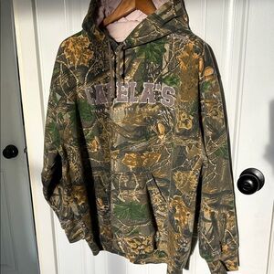 Cabela's Green and Brown Camouflage Hoodie